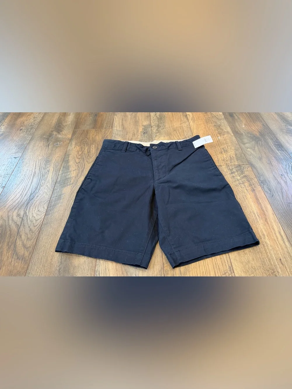 Gap Kids Boys Twill Uniform Shorts, Size 16, Navy Blue, NEW